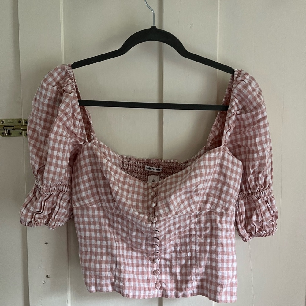 Reformation Norton Linen Top
